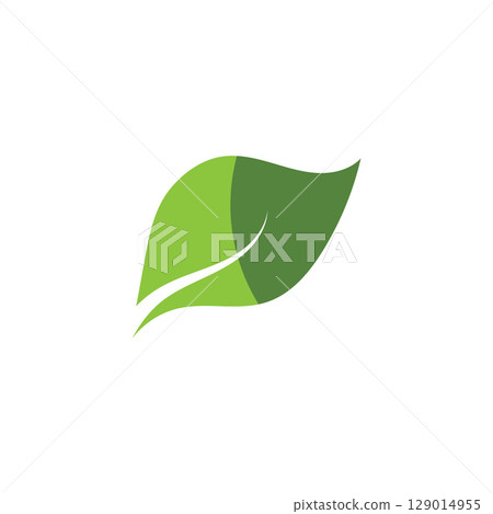 Natural leaf logo, icon illustration Natural leaf logo, icon illustration 129014955