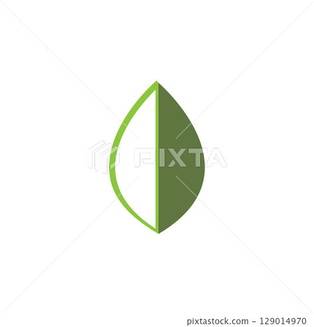 Natural leaf logo, icon illustration 129014970