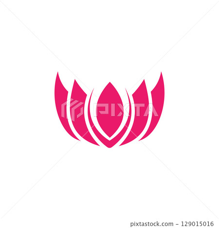 Lotus Logo design icon illustration 129015016