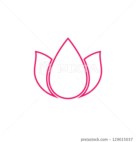 Lotus Logo design icon illustration Lotus Logo design icon illustration 129015037