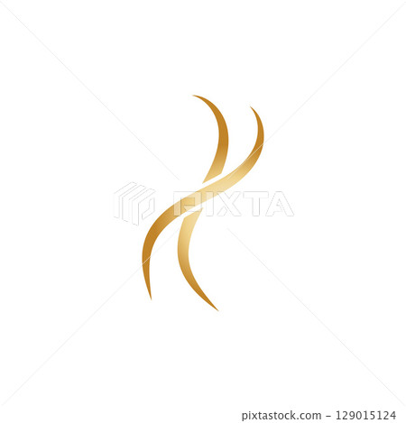 hair wave logo icon vector illustration hair wave logo icon vector illustration 129015124
