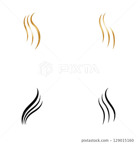 hair wave logo icon vector illustration hair wave logo icon vector illustration 129015160