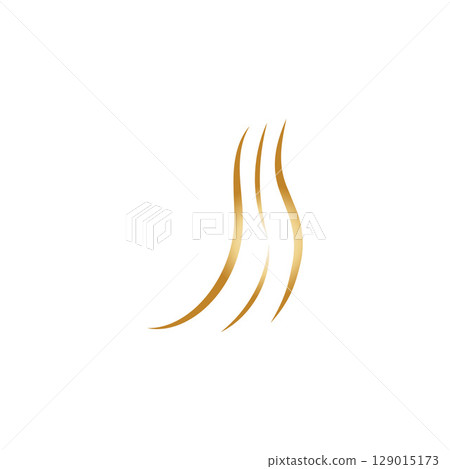 hair wave logo icon vector illustration 129015173
