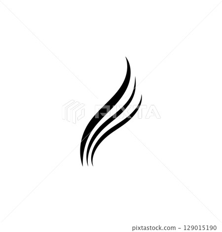 hair wave logo icon vector illustration 129015190