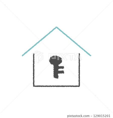 house and key icon house and key icon 129015201