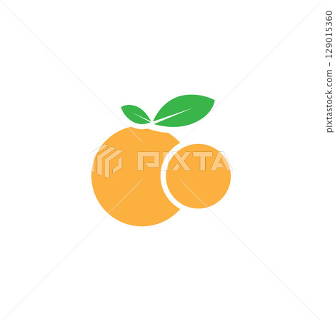 orange fruit logo  icon  vector  illustration 129015360