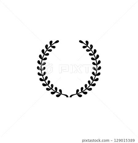 Laurel wreath silhouette vector 129015389