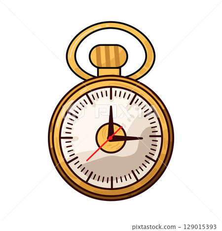 illustration of pocket watch illustration of pocket watch 129015393