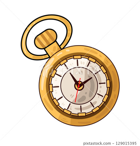 illustration of pocket watch 129015395