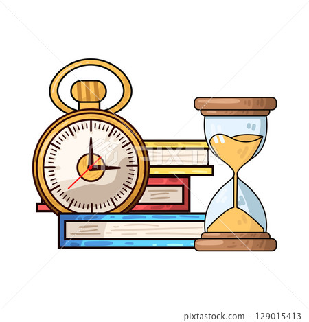 illustration of study time illustration of study time 129015413