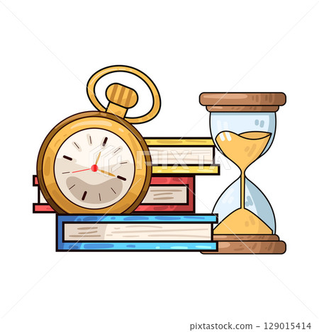 illustration of study time illustration of study time 129015414