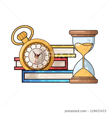illustration of study time illustration of study time 129015415