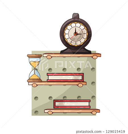 illustration of study time illustration of study time 129015419