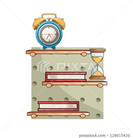 illustration of study time 129015420