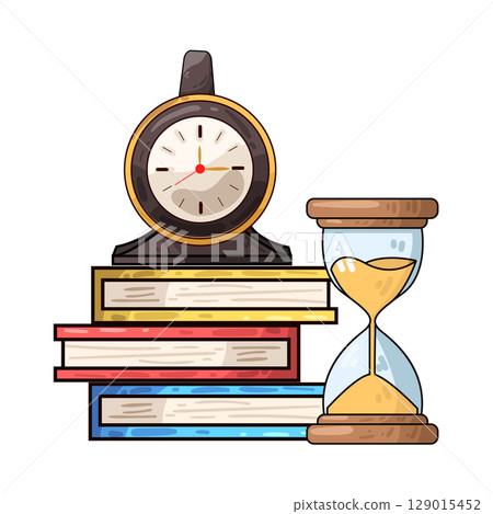 illustration of study time 129015452