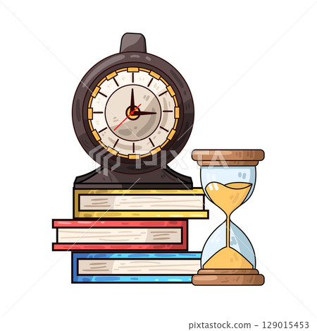 illustration of study time 129015453
