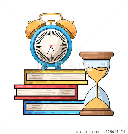illustration of study time 129015454
