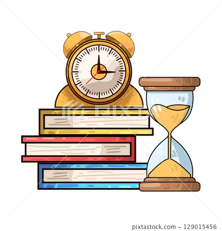 illustration of study time illustration of study time 129015456