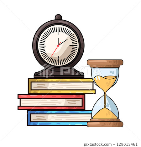 illustration of study time 129015461