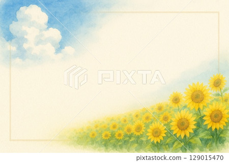 Postcard Sunflower 129015470