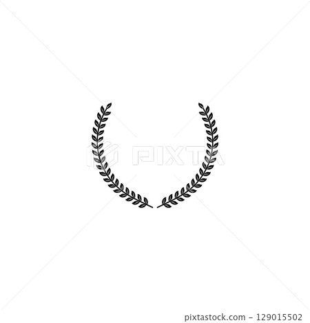 Laurel wreath silhouette vector 129015502