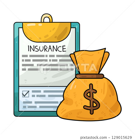 illustration of financial insurance 129015629