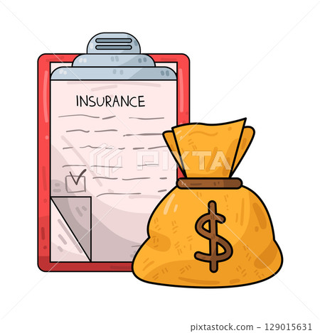 illustration of financial insurance 129015631