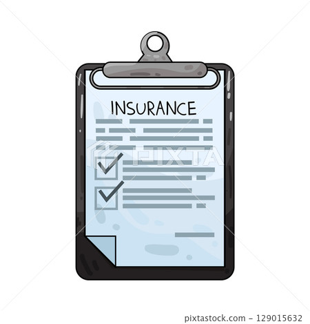 illustration of insurance policy illustration of insurance policy 129015632
