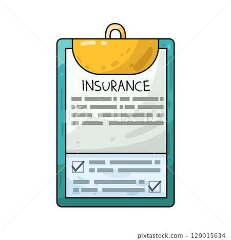 illustration of insurance policy illustration of insurance policy 129015634