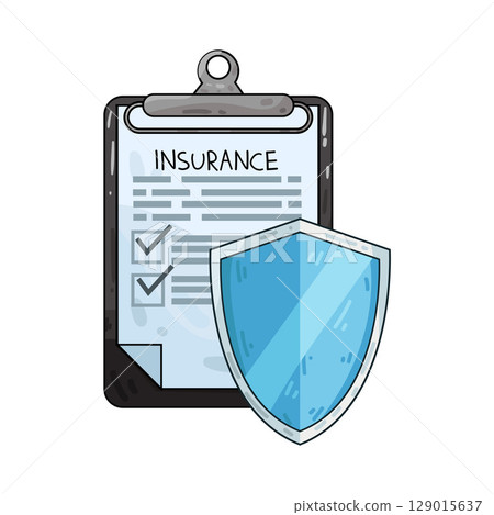 illustration of insurance policy illustration of insurance policy 129015637