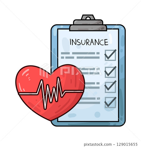 illustration of health insurance illustration of health insurance 129015655