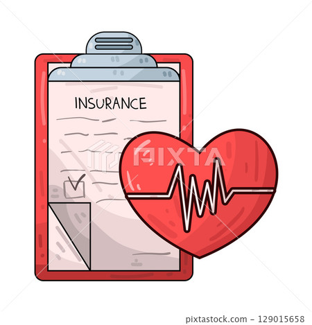 illustration of health insurance illustration of health insurance 129015658