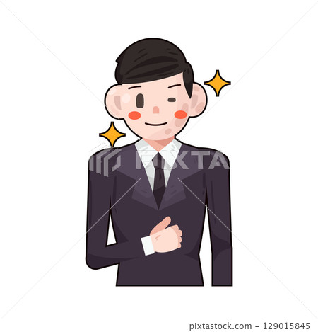 illustration of businessman illustration of businessman 129015845