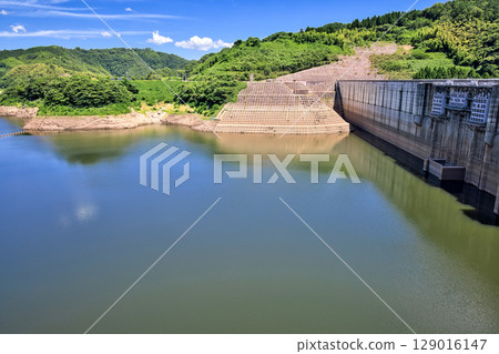<Shimane Prefecture> Obara Dam's water storage rate has dropped (to the 30% range) due to low rainfall <Shimane Prefecture> Obara Dam's water storage rate has dropped (to the 30% range) due to low rainfall 129016147