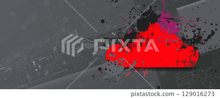 Abstract cloud concept technology background and network security Abstract cloud concept technology background and network security 129016273