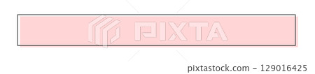 黑色邊框和粉紅色矩形 - 簡約時尚的暖色文字框架和裝飾 129016425