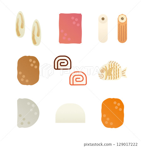 Fish paste product stock illustrations 129017222