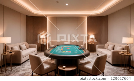VIP Casino Room, Exclusivity, High-End Experience, Private Gaming. Ideal for luxury resorts, VIP services, premium entertainment VIP Casino Room, Exclusivity, High-End Experience, Private Gaming. Ideal for luxury resorts, VIP services, premium entertainment 129017604