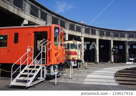 津山市的鐵路相關博物館：客車展示 129017918