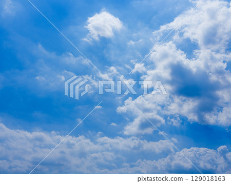 Blue Sky White Cloud 129018163