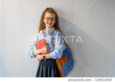 girl is ready to back to school 129018487