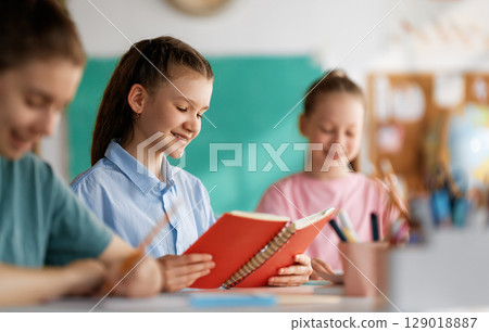 Children are learning in the class 129018887