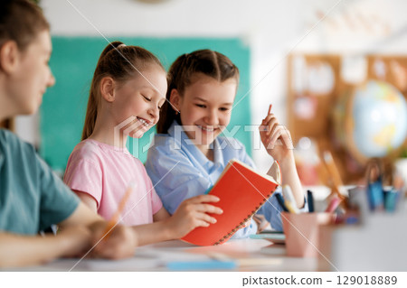 Children are learning in the class Children are learning in the class 129018889