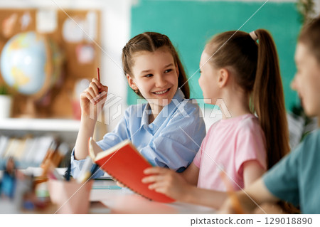 Children are learning in the class Children are learning in the class 129018890