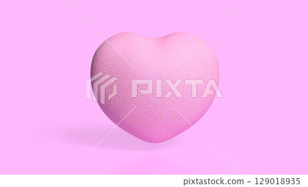 The Pink Heart for Health or Love concept 3d Rendering The Pink Heart for Health or Love concept 3d Rendering 129018935
