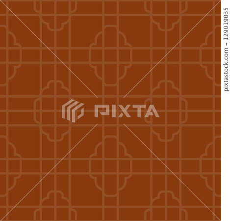 Dark Brown Geometric Grid Pattern 129019035
