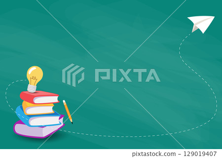 Education Back to School Background Vector Illustration 129019407