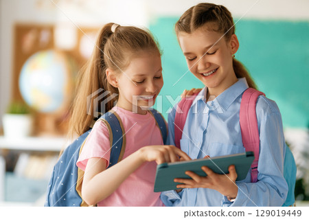 Children are learning in the class Children are learning in the class 129019449