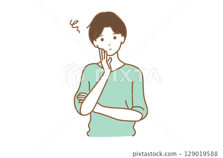Dissatisfied look men Dissatisfied look men 129019588