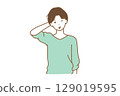 伸出舌頭的男人 129019595